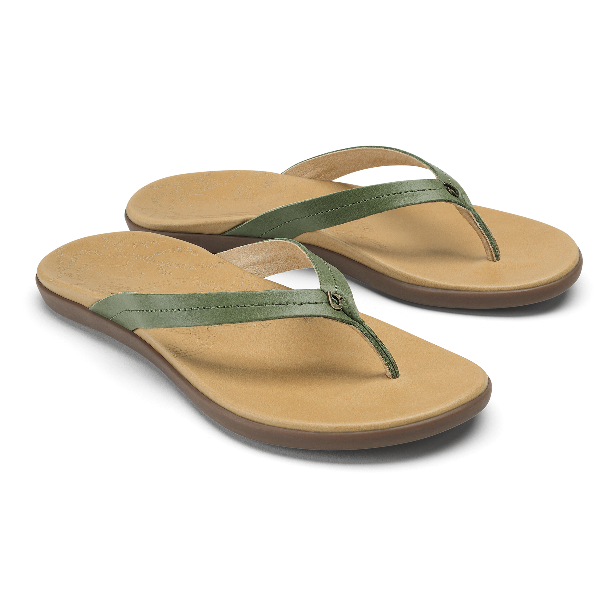 Alternative view of Honu - Green Olive / Golden Sand